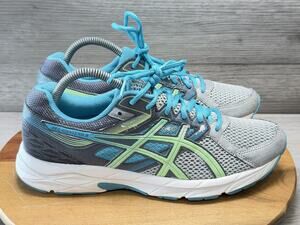 ASICS Women's Gel-Contend 3 Running Shoe, Silver/Pistachio/Teal Size 9